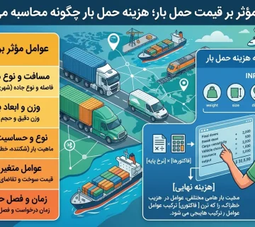 عوامل مؤثر بر قیمت حمل بار؛ هزینه حمل بار چگونه محاسبه می‌شود؟ 0498498