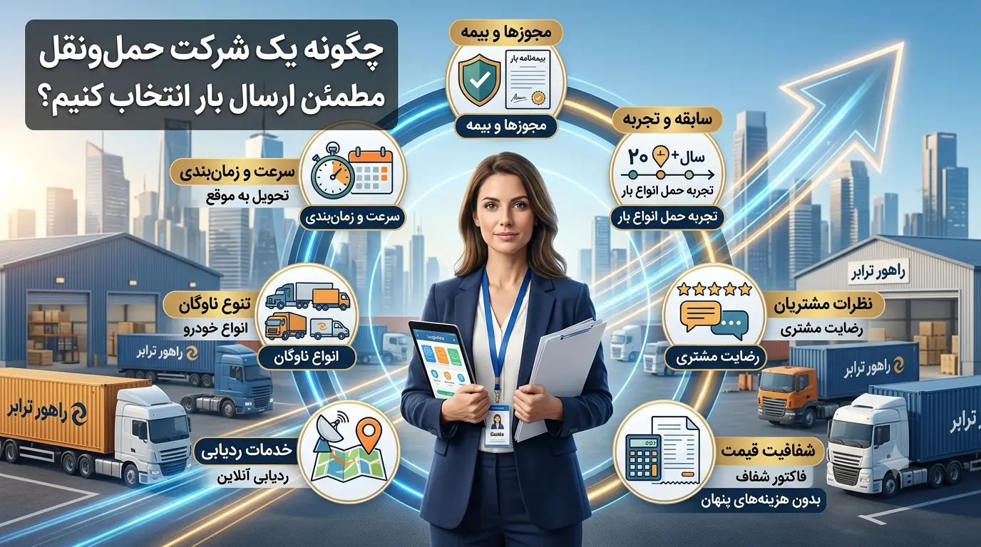 چگونه یک شرکت حمل‌ونقل مطمئن برای ارسال بار انتخاب کنیم؟